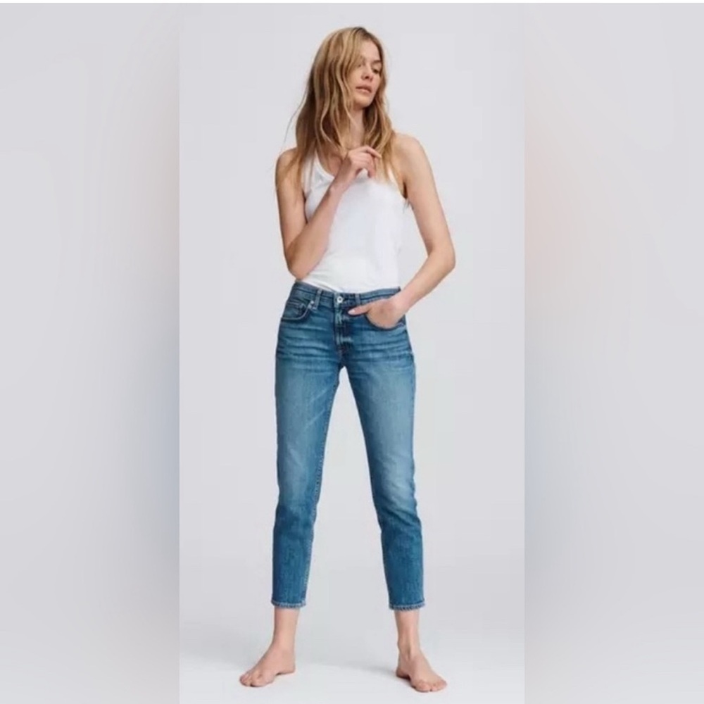 💙Rag&Bone Dre Low Rise Ankle Slim Boyfriend, 26 Jeans
